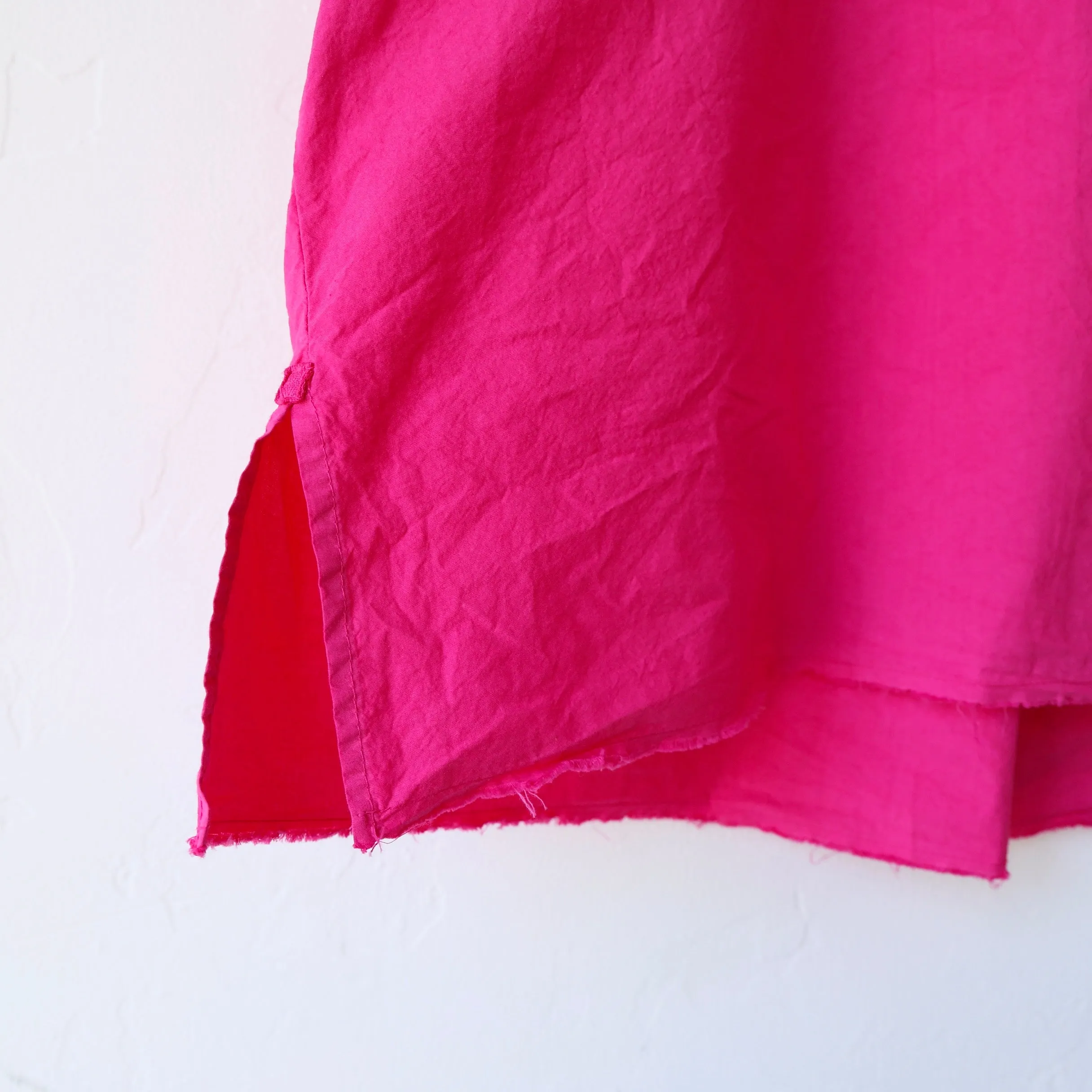 Hannoh Notch Collar Shirt - Azalea