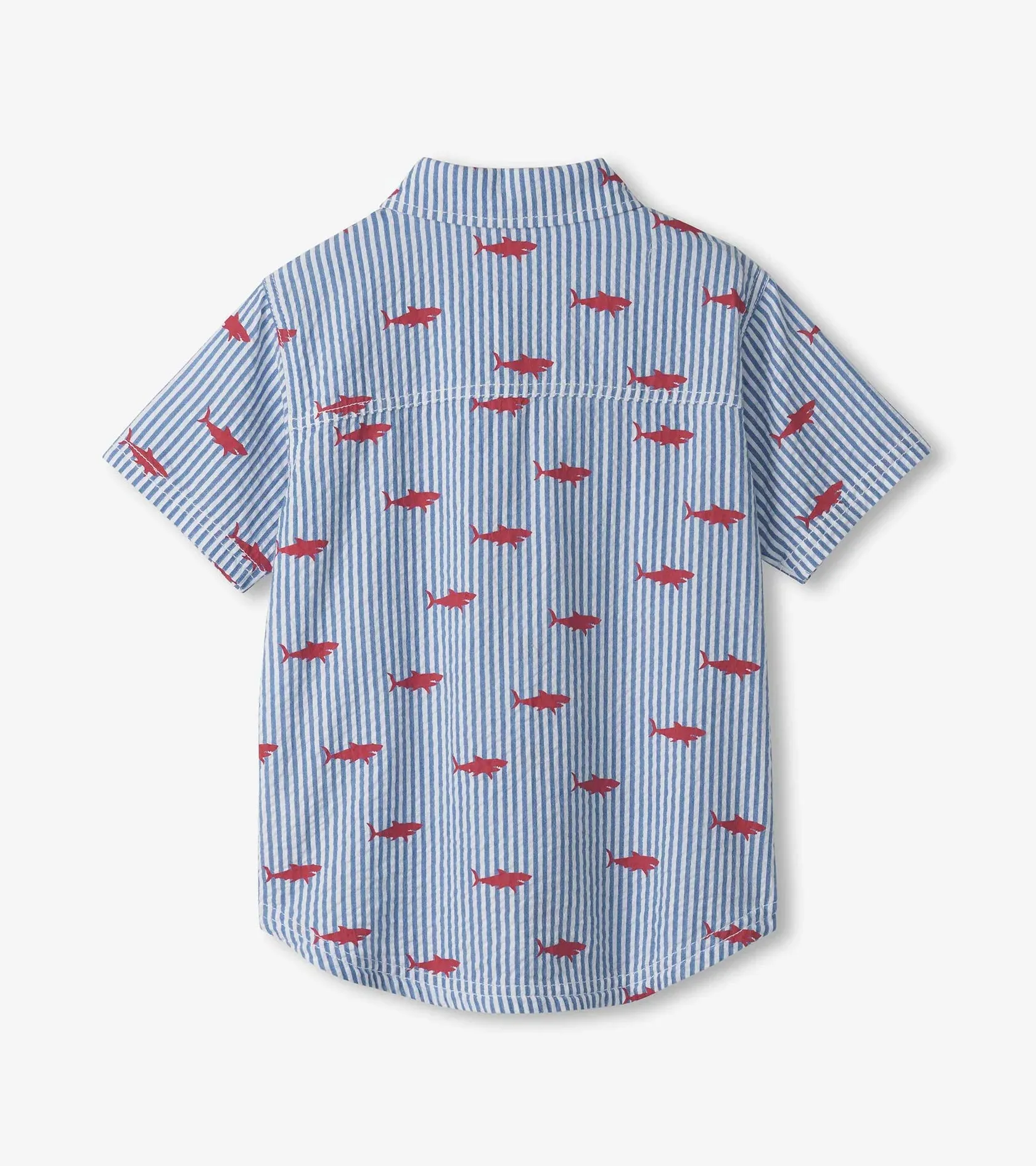 Hatley Boys Shark Silhouette Button Down Shirt