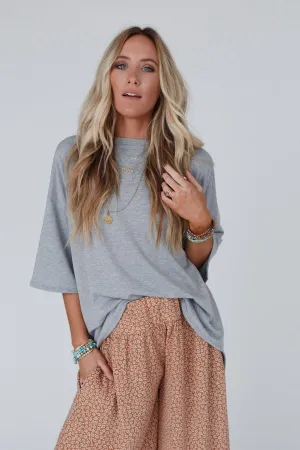 Heather Grey Must Have High Low Tee