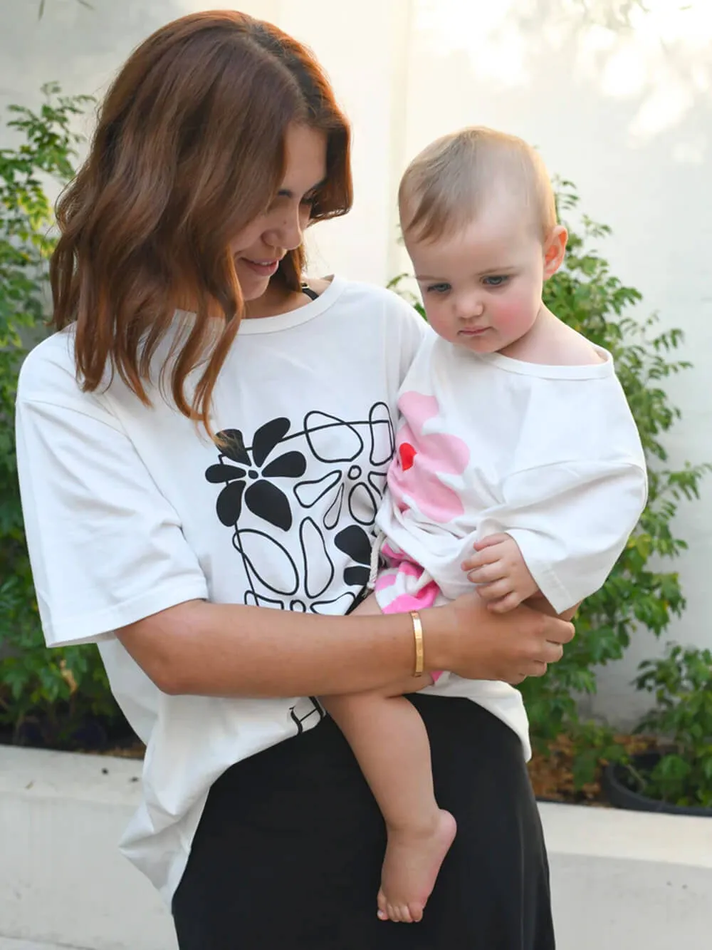 Holiday Relaxed Tee - White/Black