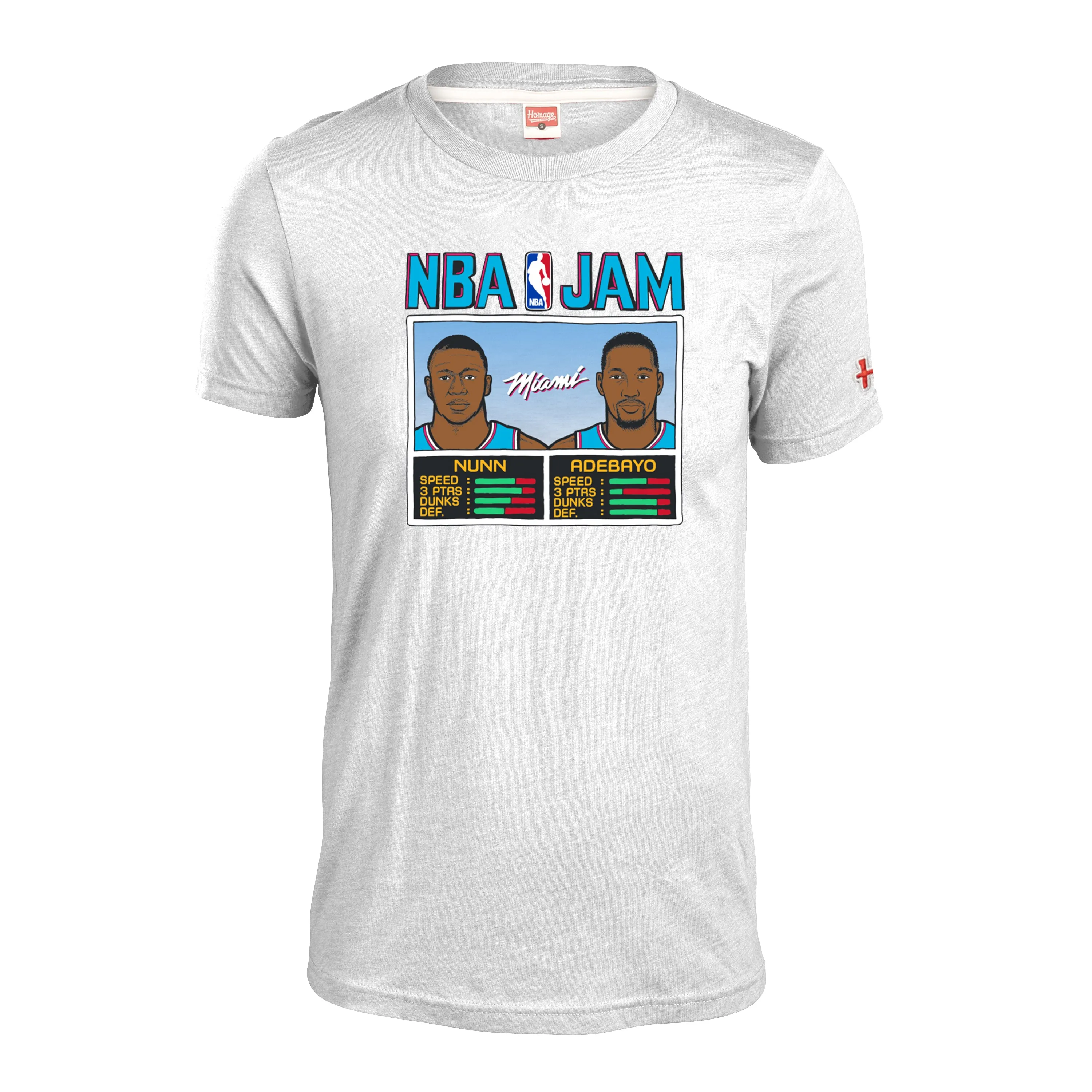 Homage Adebayo & Nunn NBA JAM ViceWave Tee