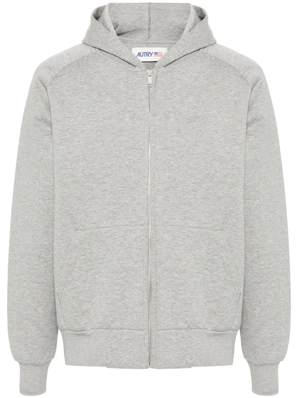 Hooded neoprene track jacket