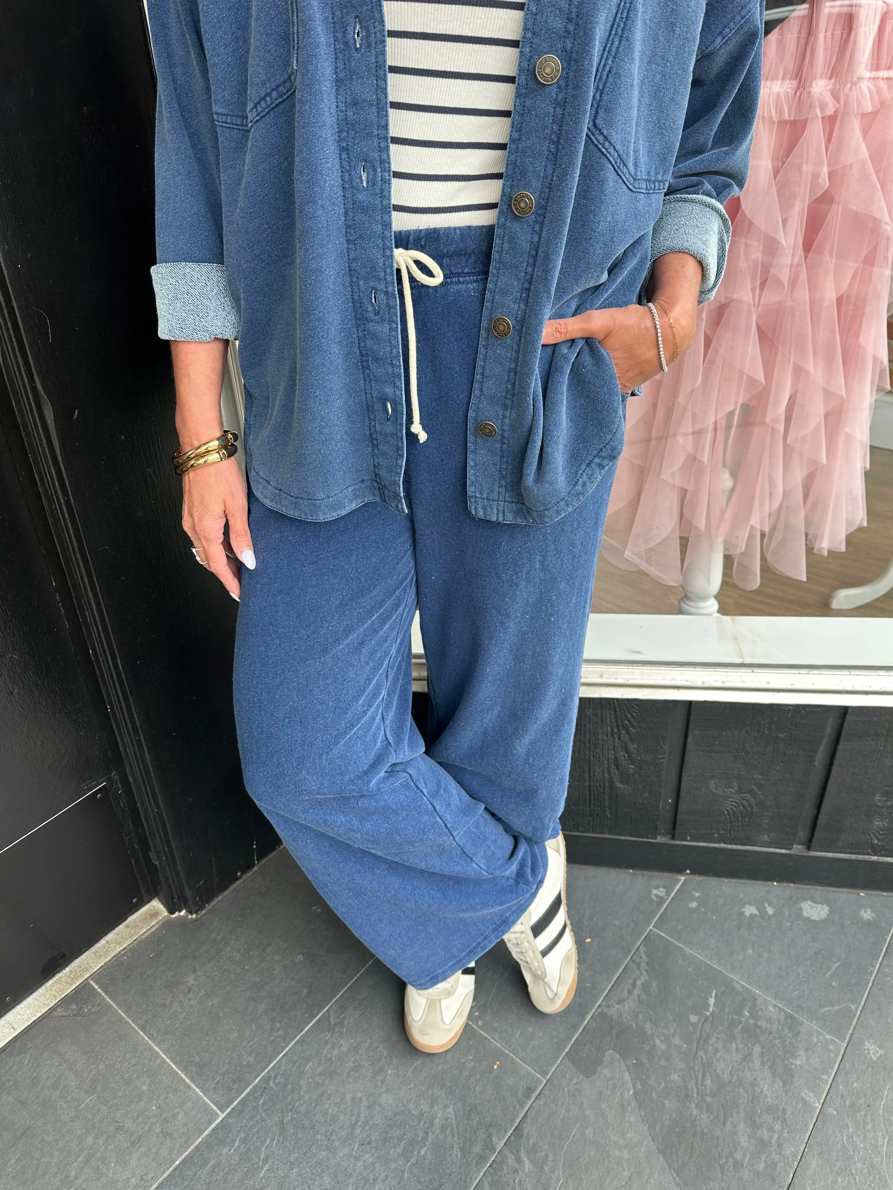 Hunter Knit Denim Pant Indigo