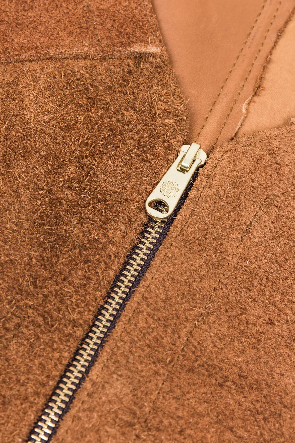 Indigofera Monroe Leather Vest Brown