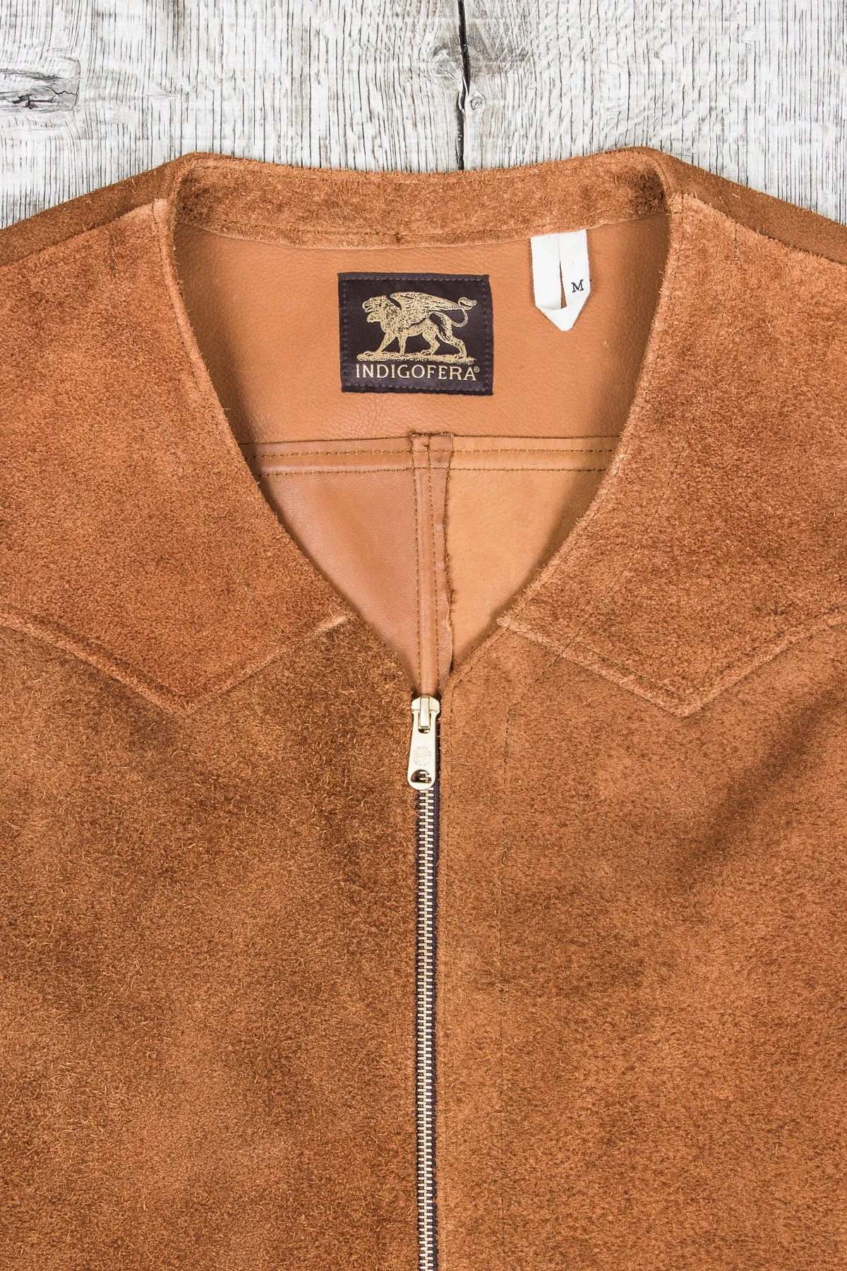 Indigofera Monroe Leather Vest Brown