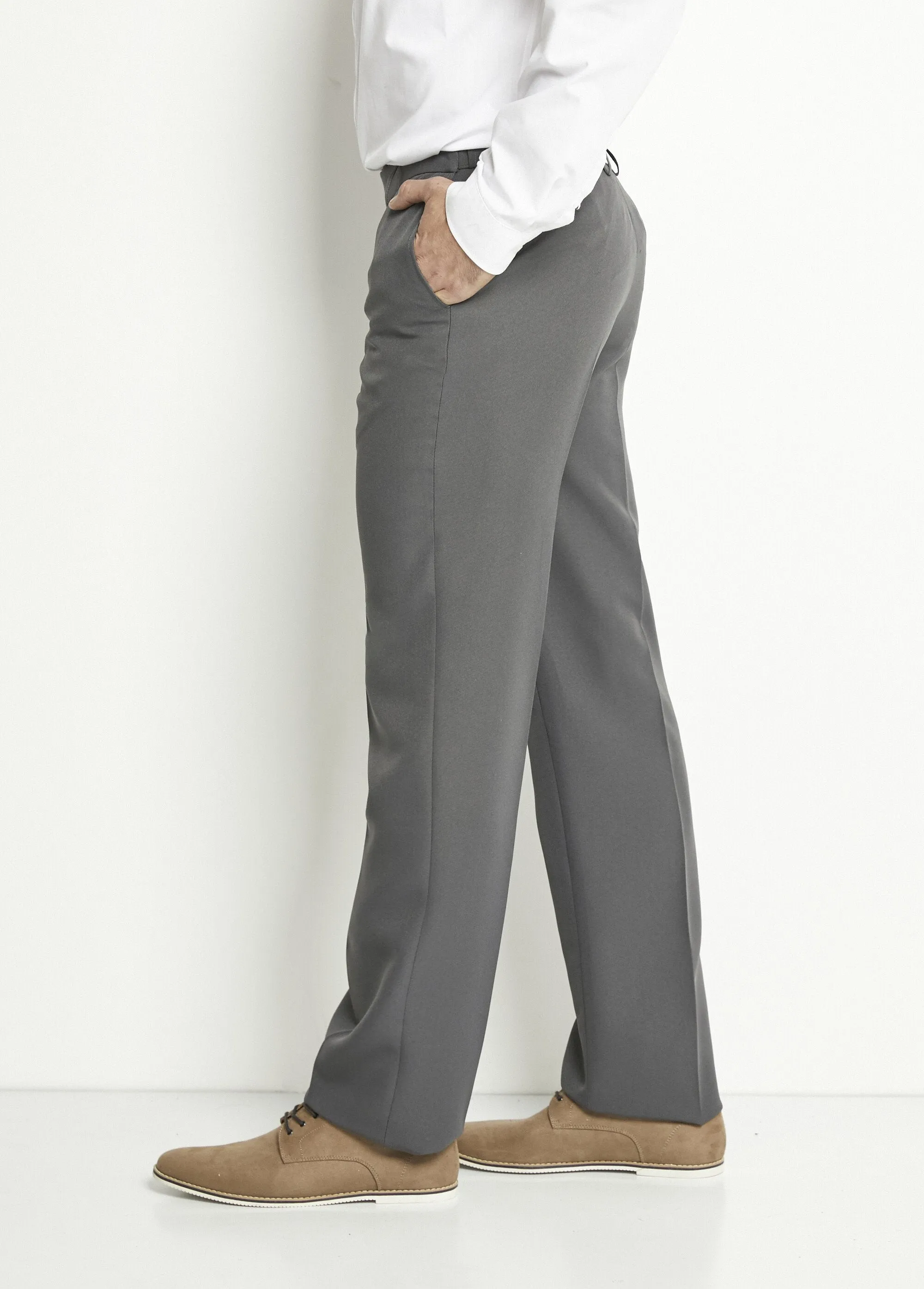 Invisible adjustable polyester belt pants