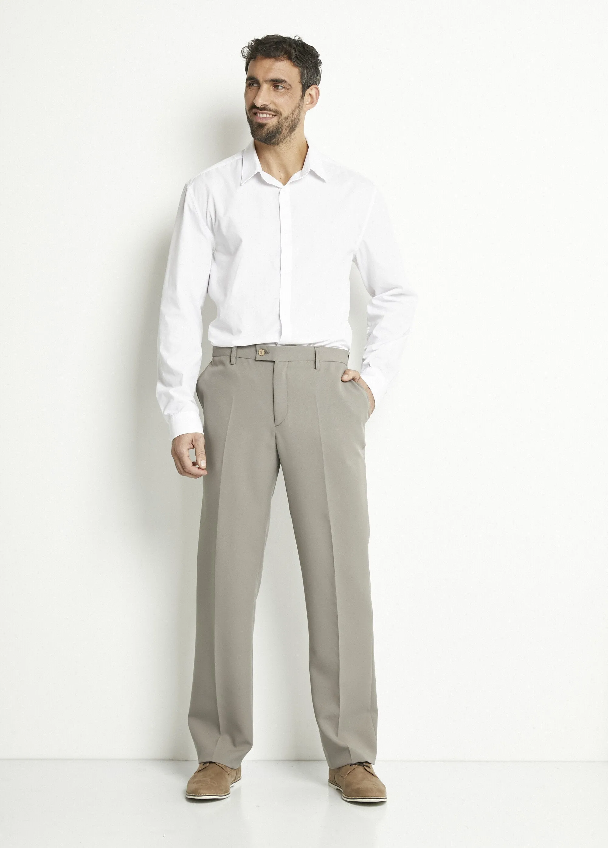 Invisible adjustable polyester belt pants