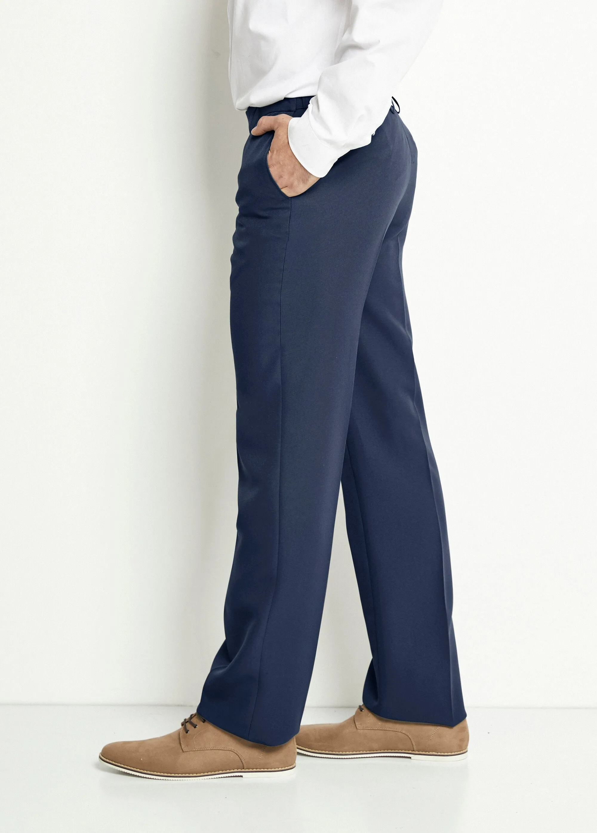 Invisible adjustable polyester belt pants