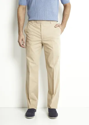 Invisible polycotton adjustable belt pants