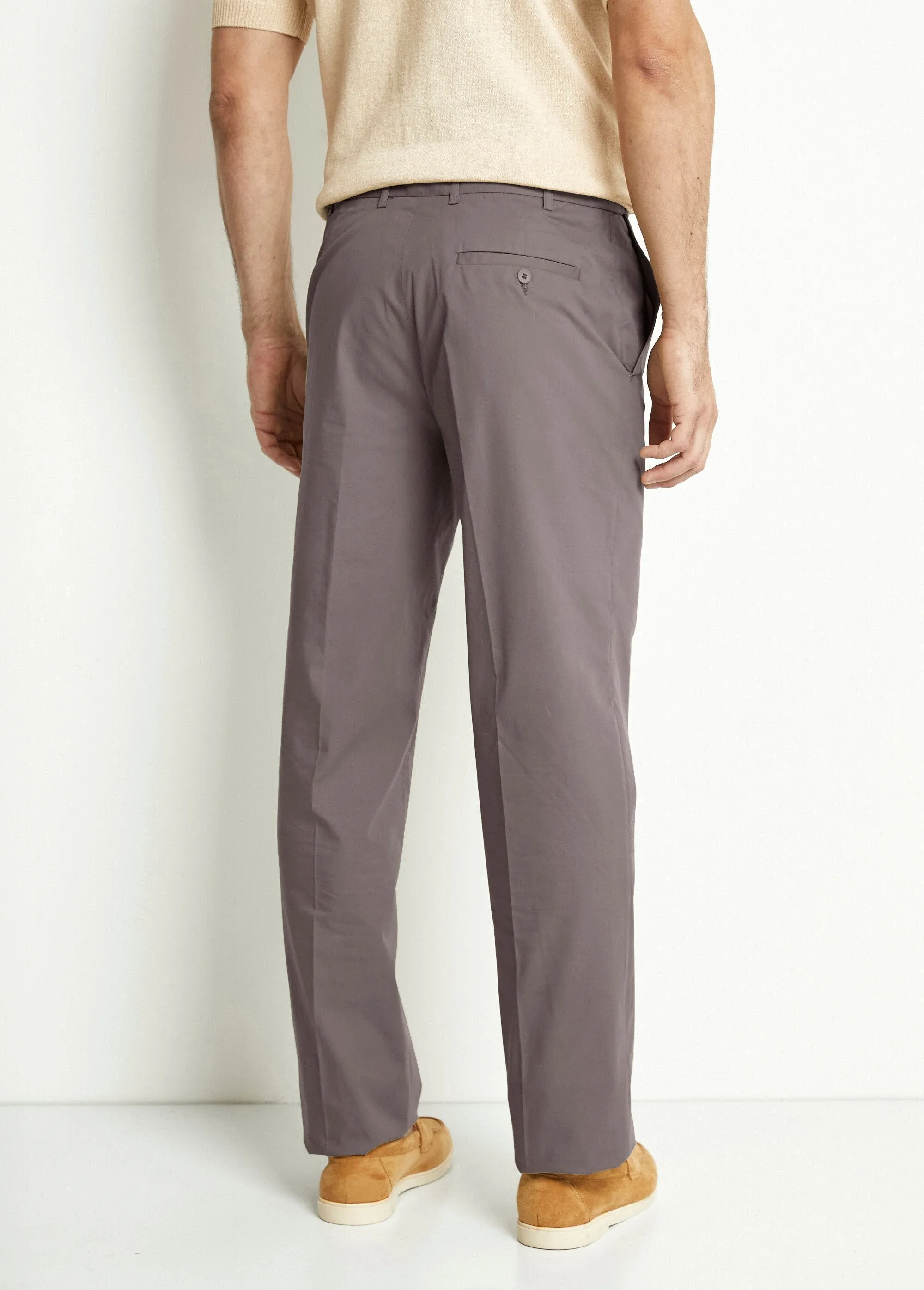 Invisible polycotton adjustable belt pants