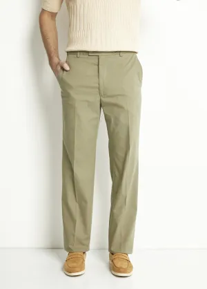 Invisible polycotton adjustable belt pants