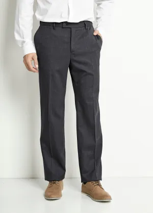 Invisible polywool adjustable belt pants