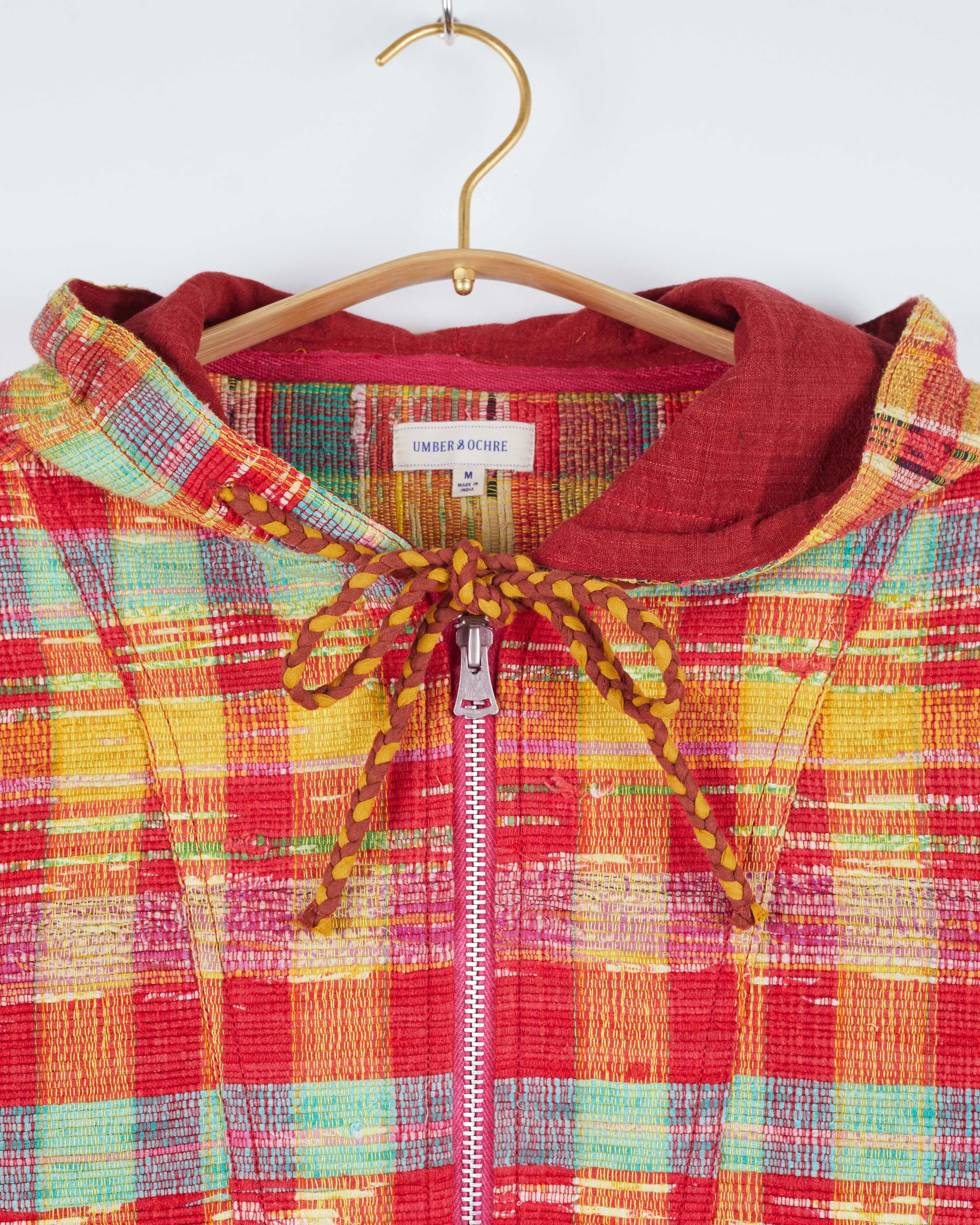Isaac Hoodie in  Khes Multi Plaid Cherry