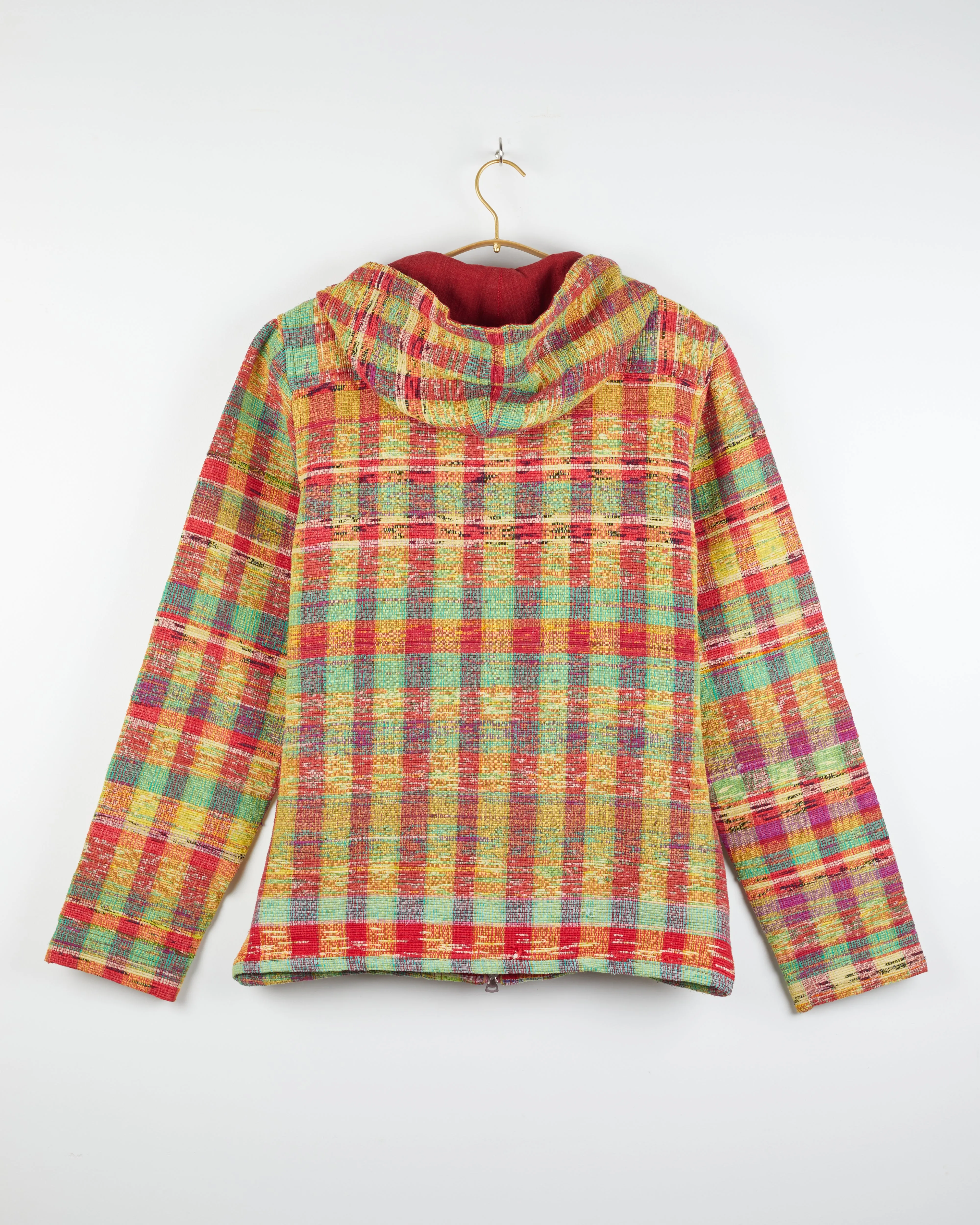 Isaac Hoodie in  Khes Multi Plaid Cherry