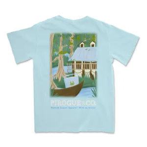 Isle Waters Crab Tee | Sky Blue