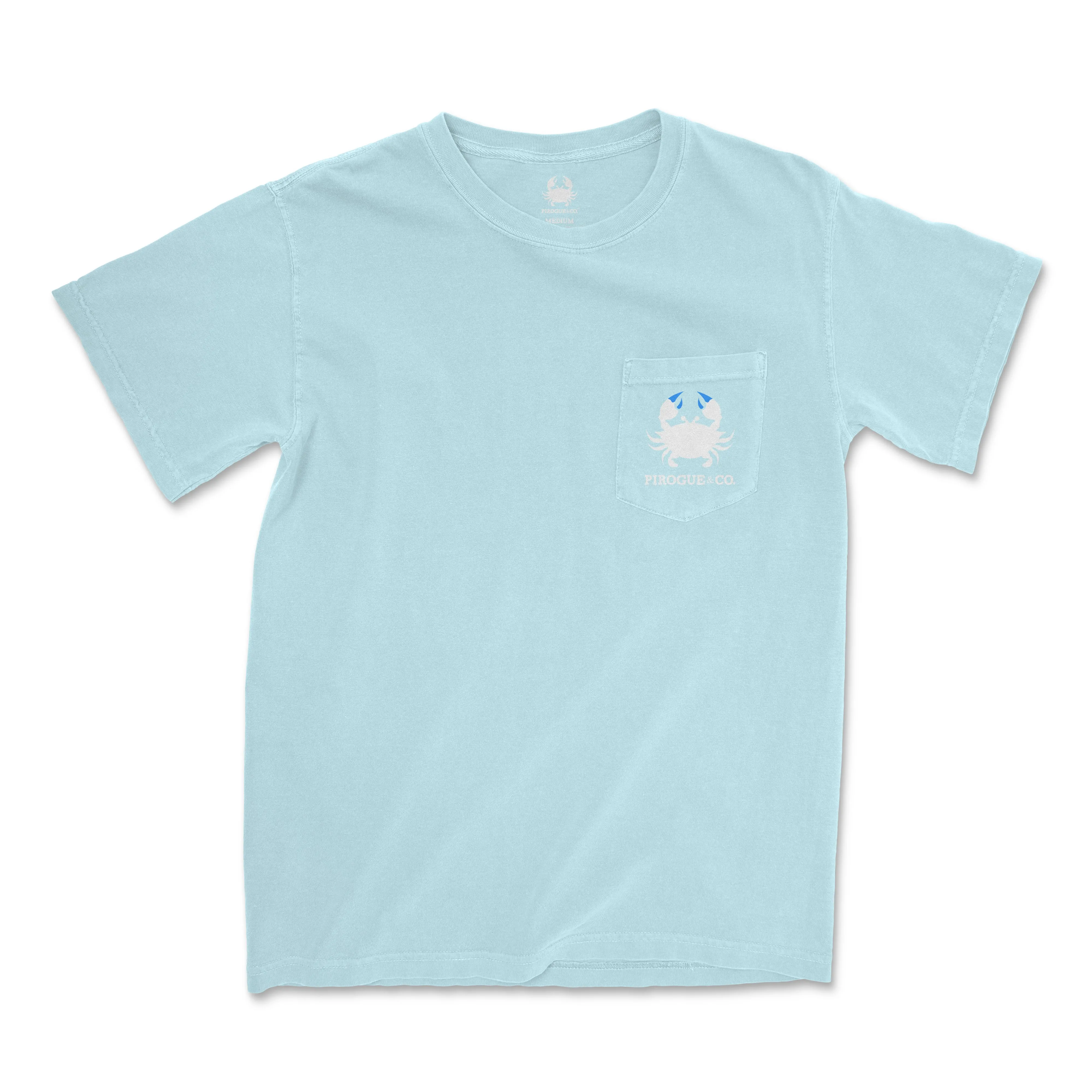 Isle Waters Crab Tee | Sky Blue