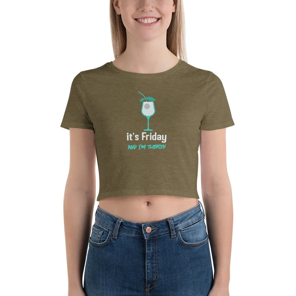 IT'S FRIDAY Women’s Crop Tee