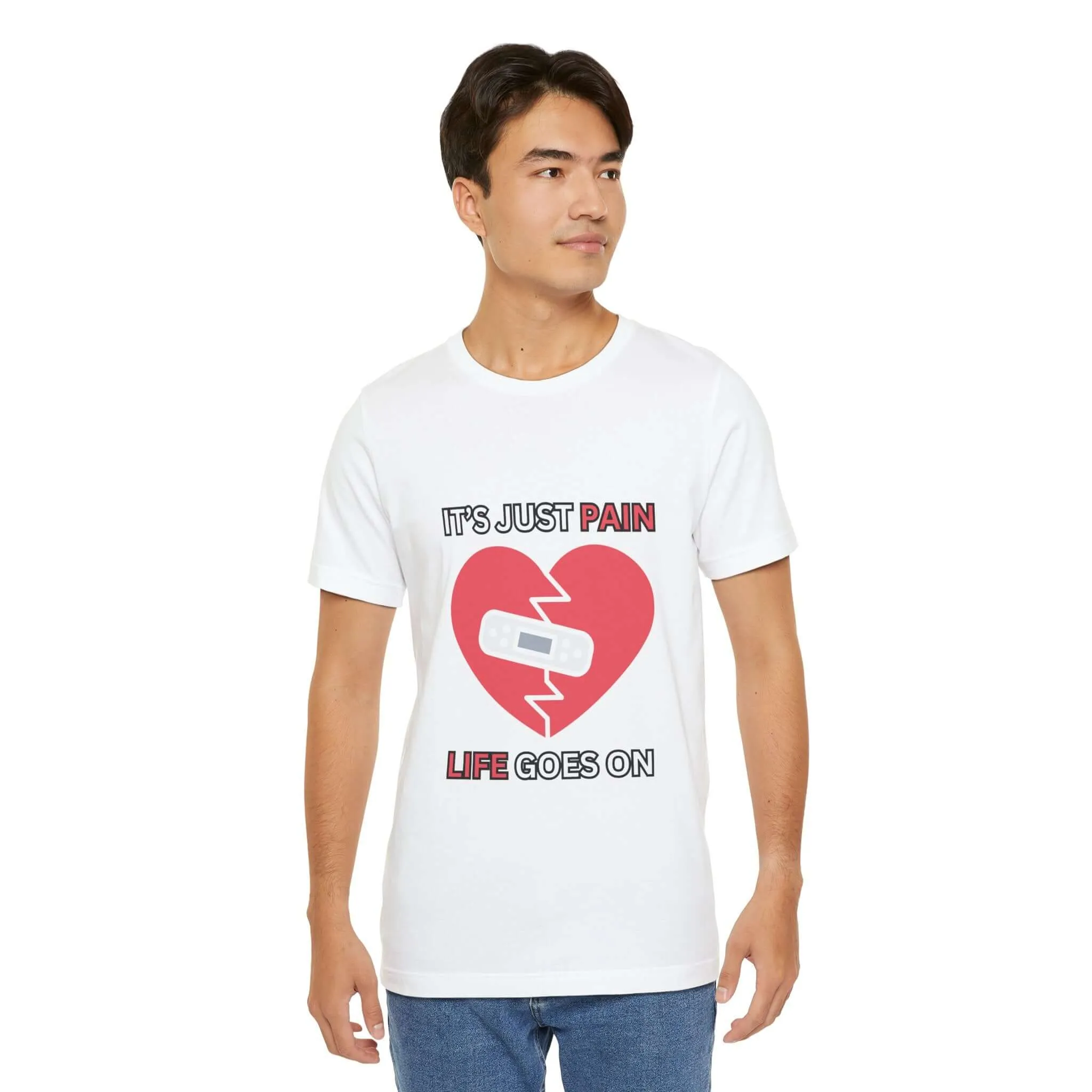 It's Just Pain Life Goes On Men's Graphic T-Shirt