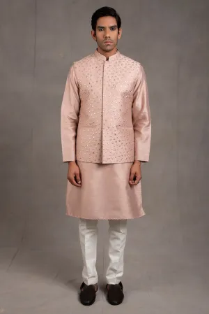 Jade Rose Embroidered Kurta-Jacket Set