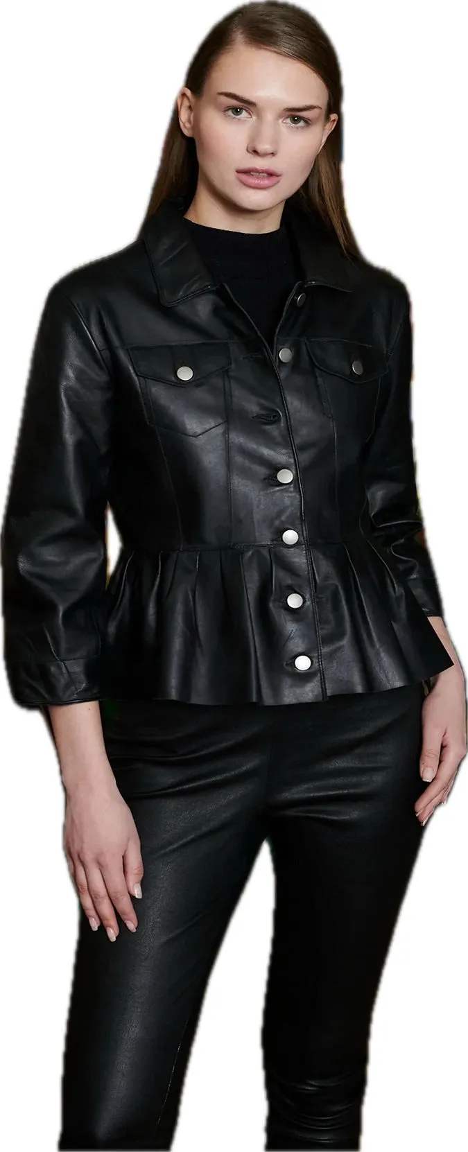 Jakett Brie Burnished Leather Jacket