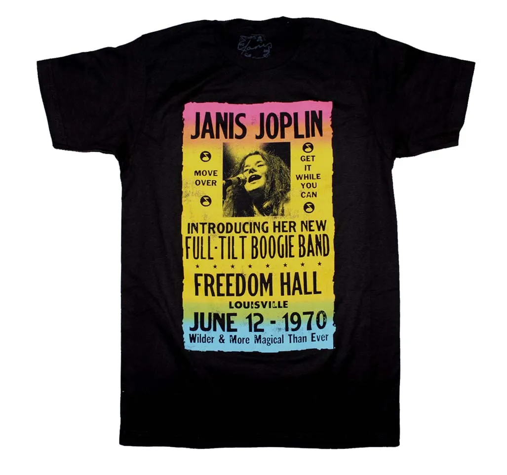Janis Joplin Freedom Hall Poster T-Shirt