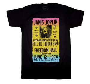 Janis Joplin Freedom Hall Poster T-Shirt