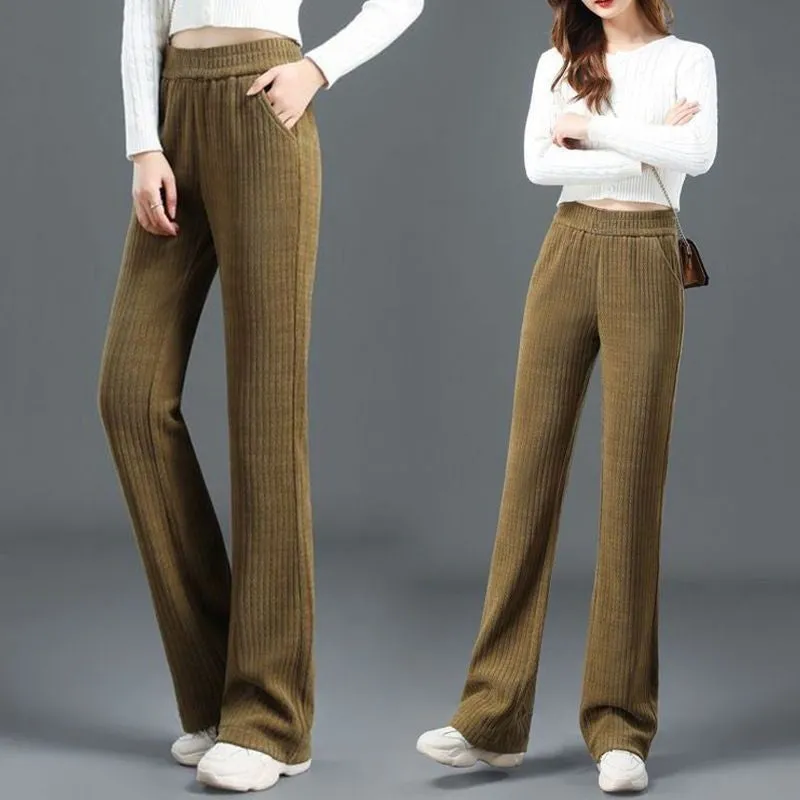 Jasmine | High-Waisted Elastic Corduroy Pants