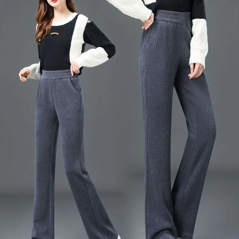 Jasmine | High-Waisted Elastic Corduroy Pants