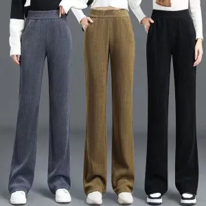Jasmine | High-Waisted Elastic Corduroy Pants