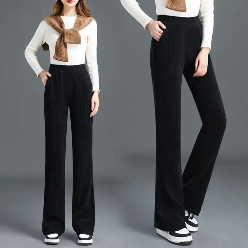 Jasmine | High-Waisted Elastic Corduroy Pants