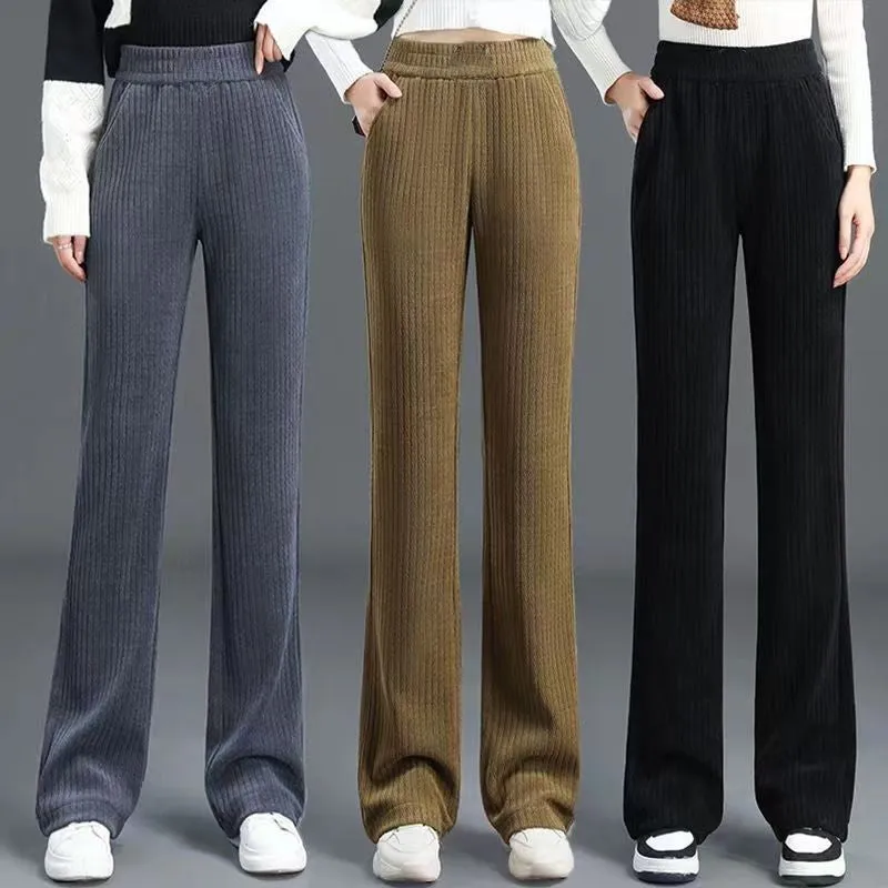 Jasmine | High-Waisted Elastic Corduroy Pants