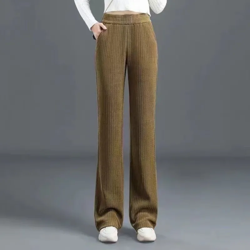 Jasmine | High-Waisted Elastic Corduroy Pants