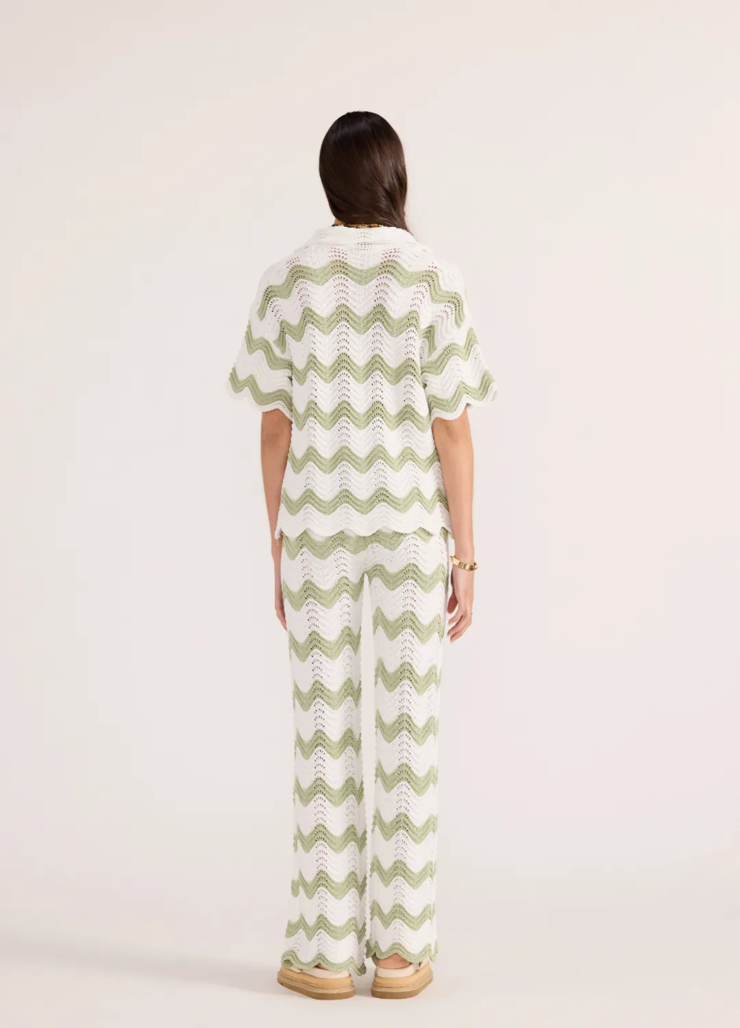 Jayden Crochet Wave Shirt