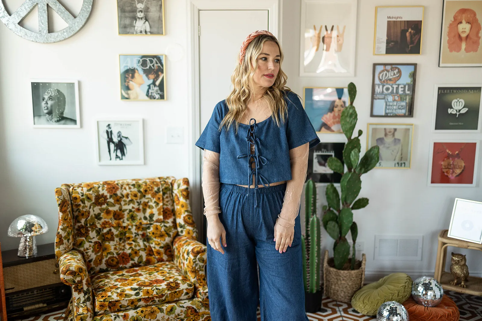 kameron denim lantern pants