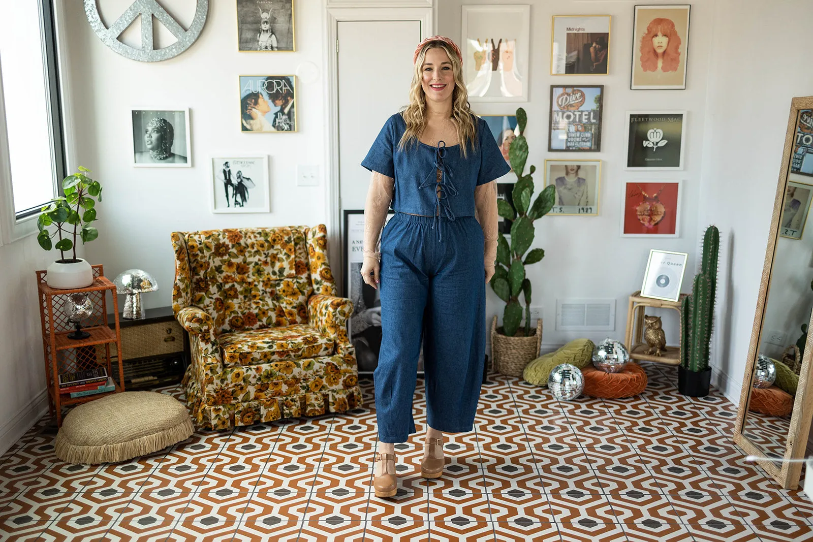 kameron denim lantern pants