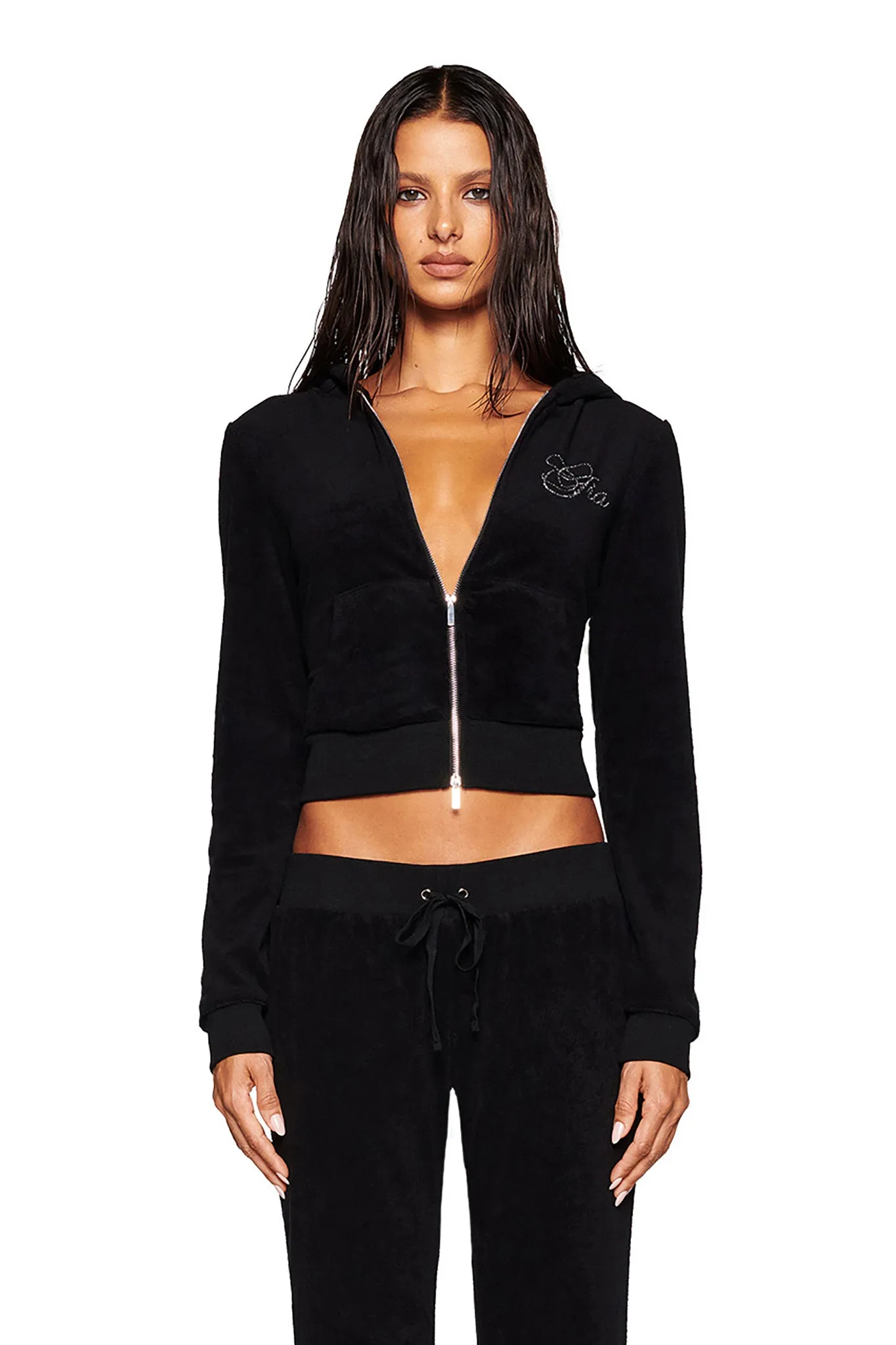 KAMERON TERRY JACKET - BLACK