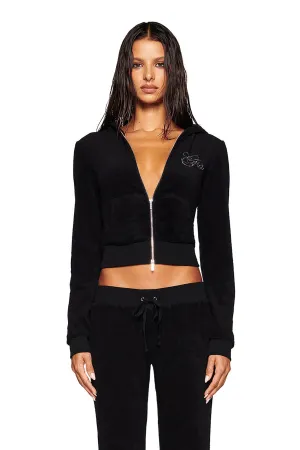 KAMERON TERRY JACKET - BLACK