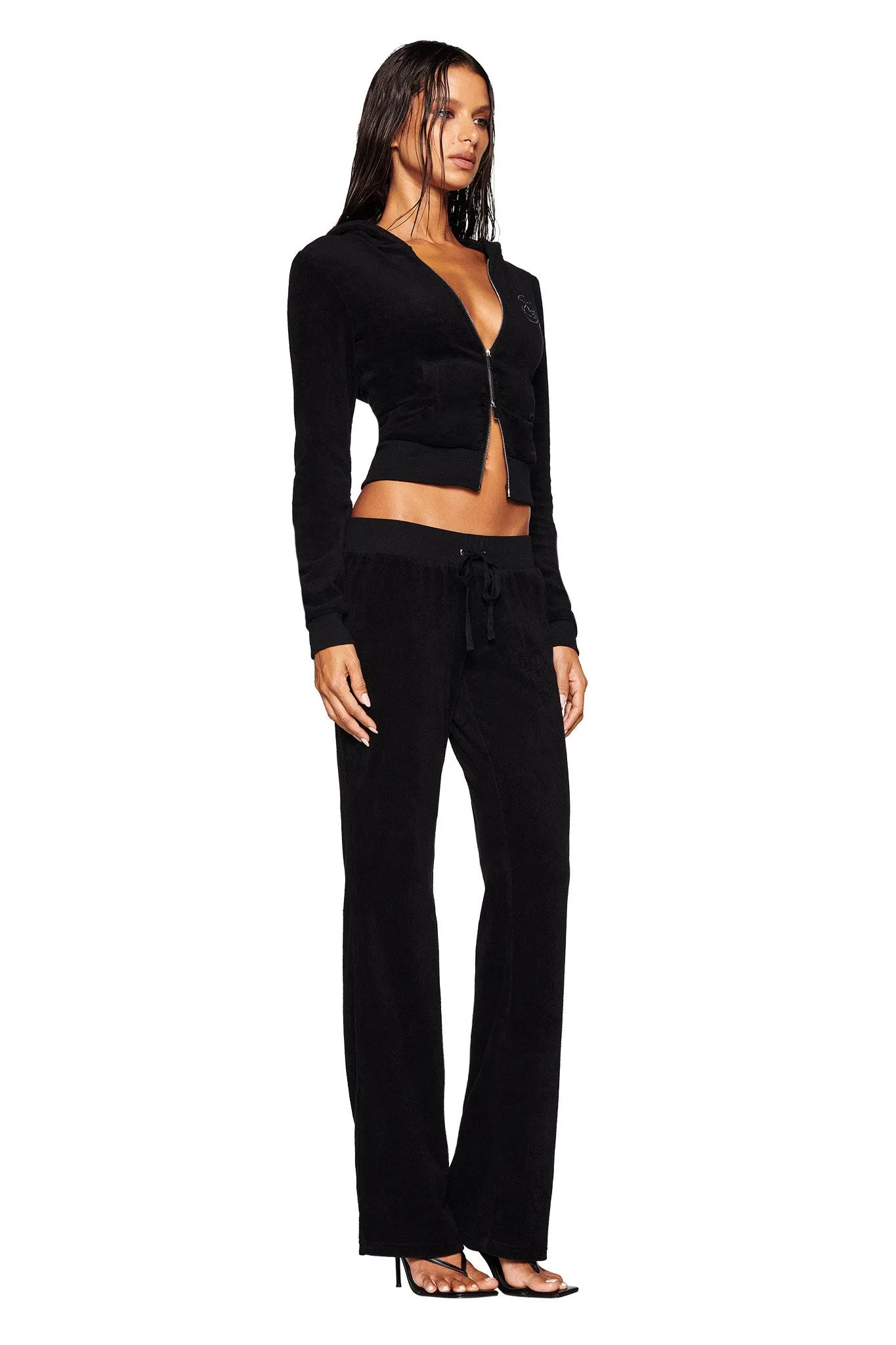 KAMERON TERRY JACKET - BLACK