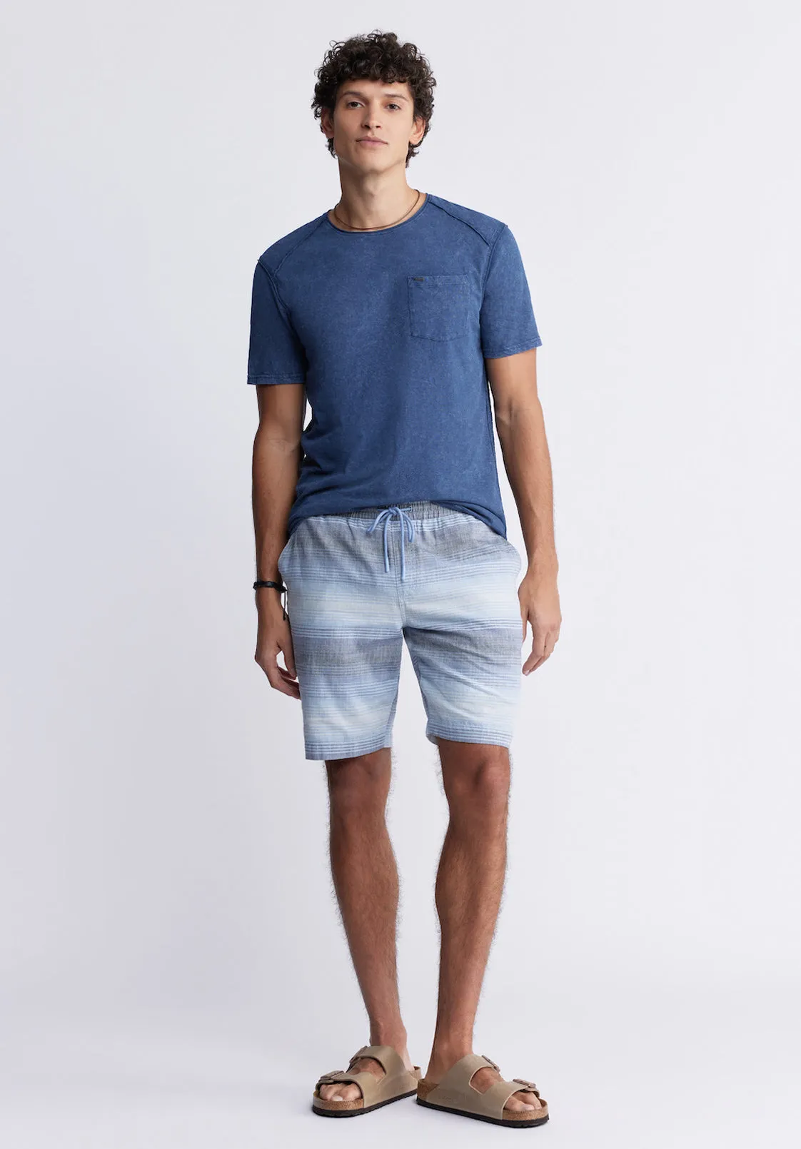 Kamizo Men's Pocket T-shirt in Whale Blue - BM24346