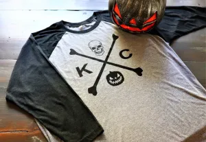 KC Skull and Bones Baseball Tee