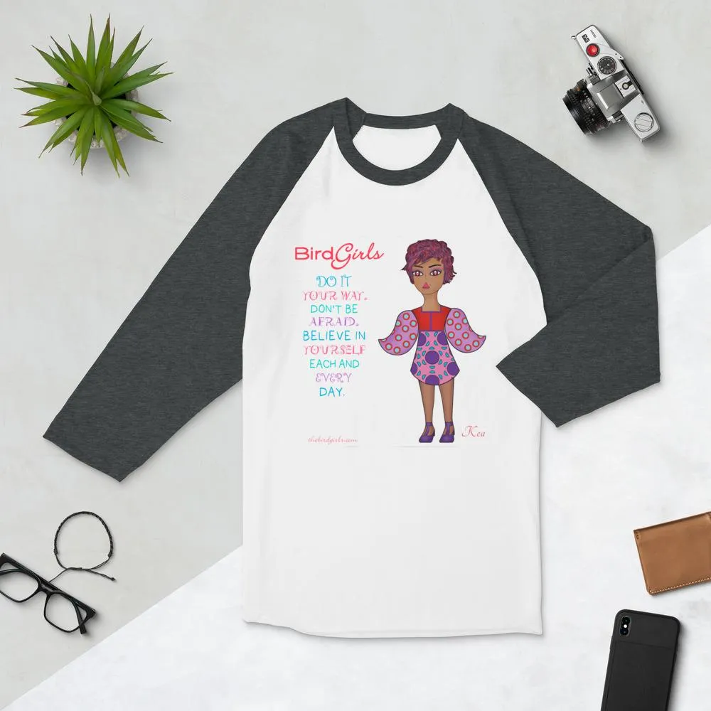 Kea 3/4 sleeve raglan shirt