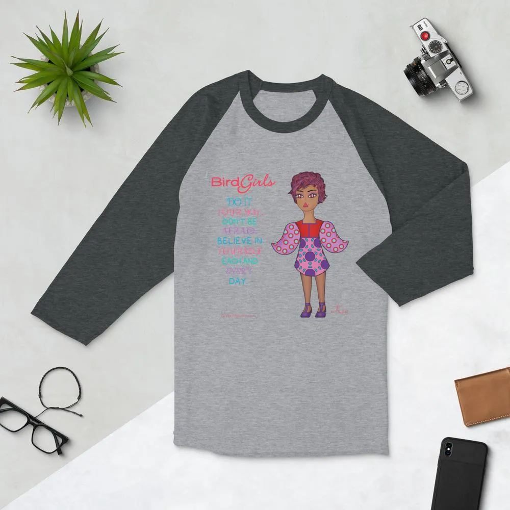 Kea 3/4 sleeve raglan shirt