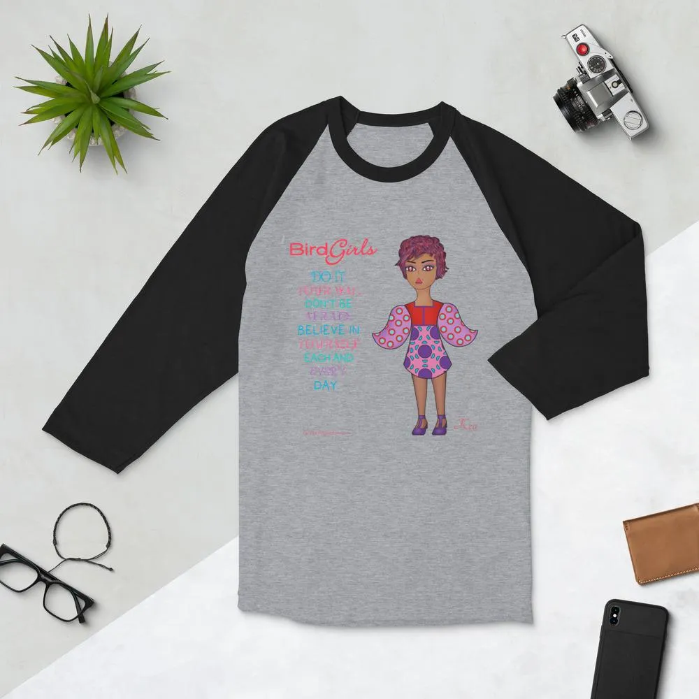 Kea 3/4 sleeve raglan shirt