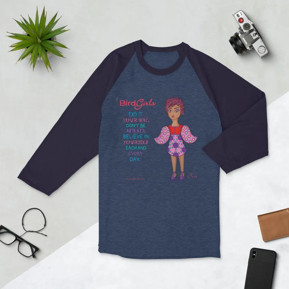 Kea 3/4 sleeve raglan shirt
