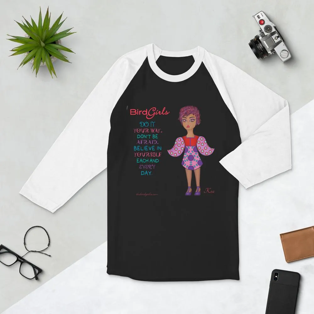 Kea 3/4 sleeve raglan shirt