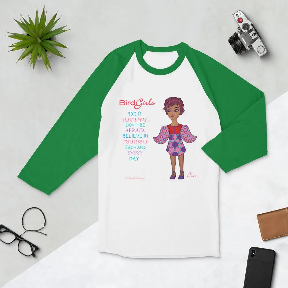 Kea 3/4 sleeve raglan shirt