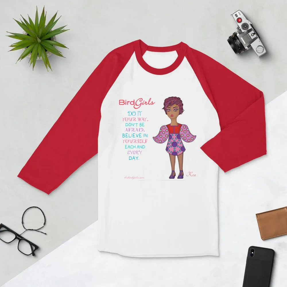 Kea 3/4 sleeve raglan shirt