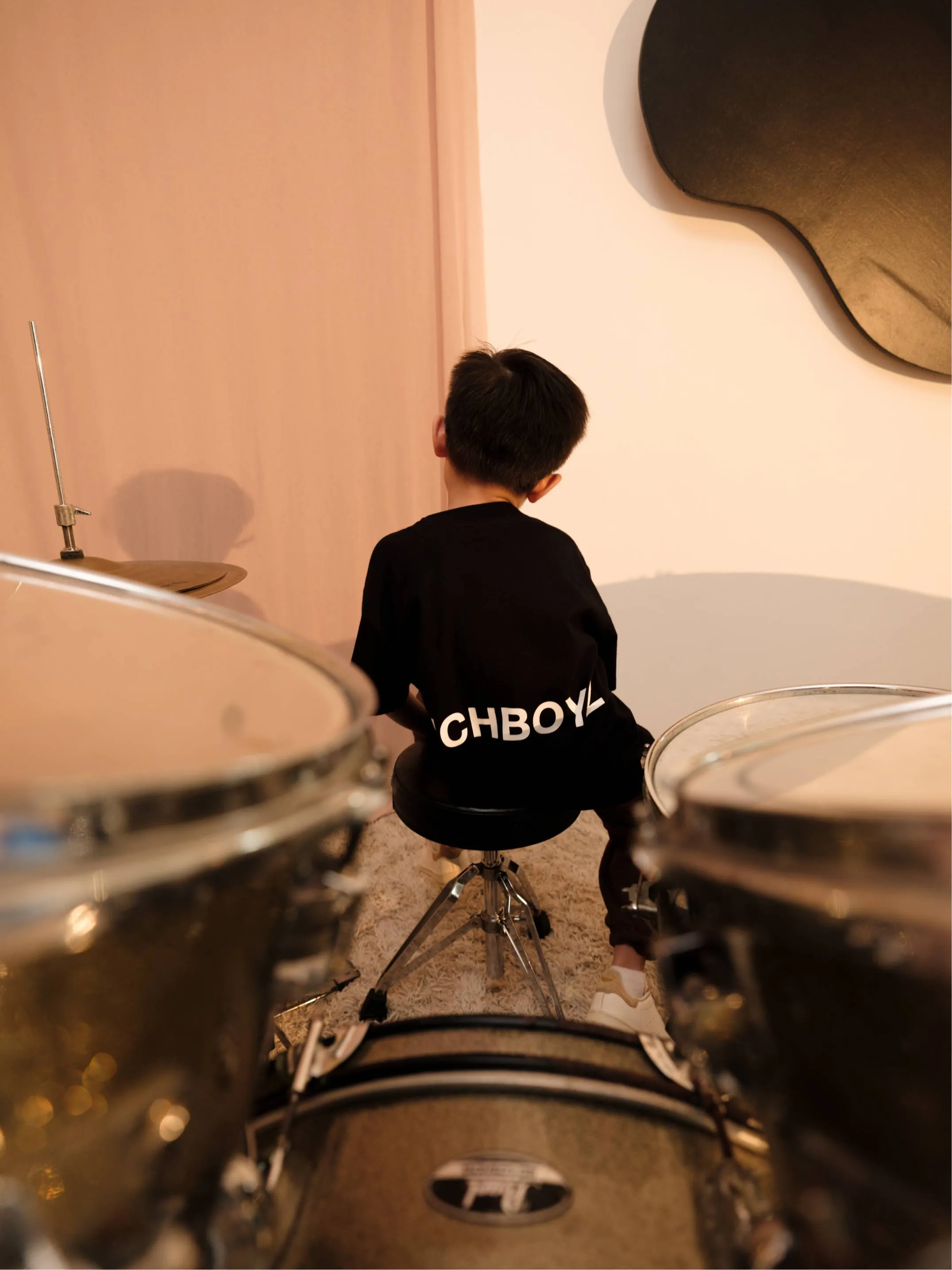 Kidz Relaxed Drop Shoulder Tee - Classic Black