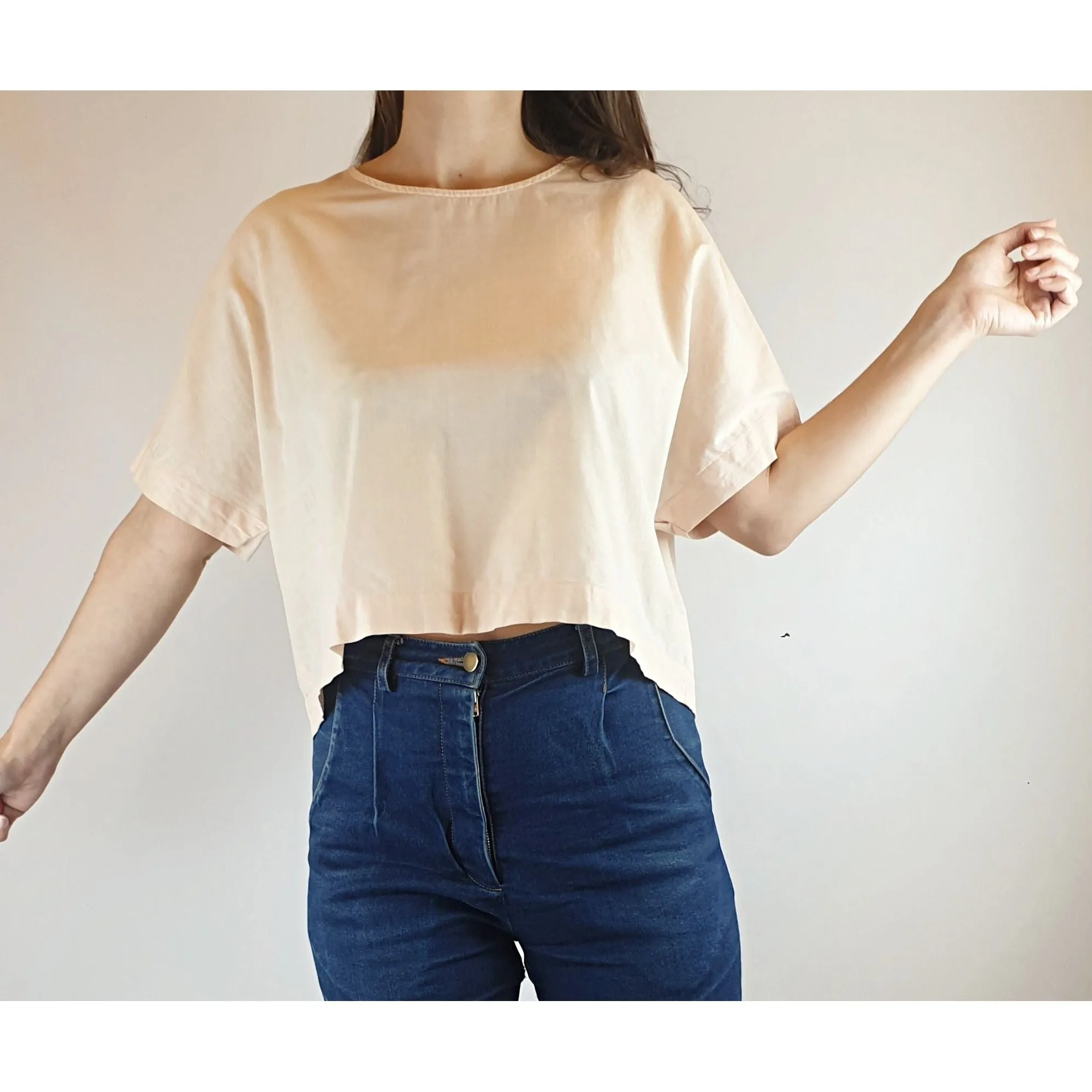 Kloke pink shell tee shirt size XS (best fits 6-8)