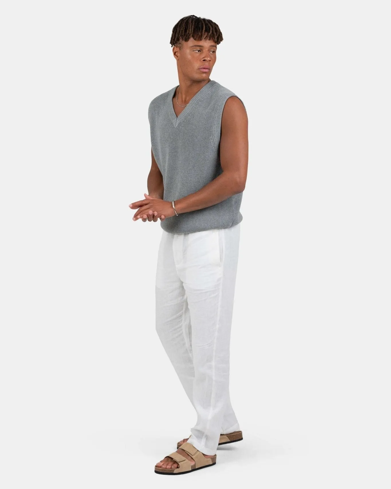 Knitted Vest Grey
